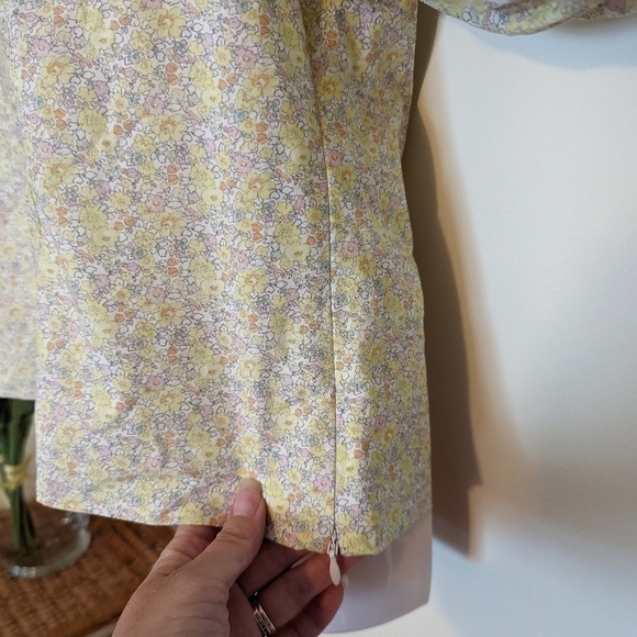 Birgitte HERSKIND bell blouse meadow flower floral print retro top 36 - Picture 7 of 16